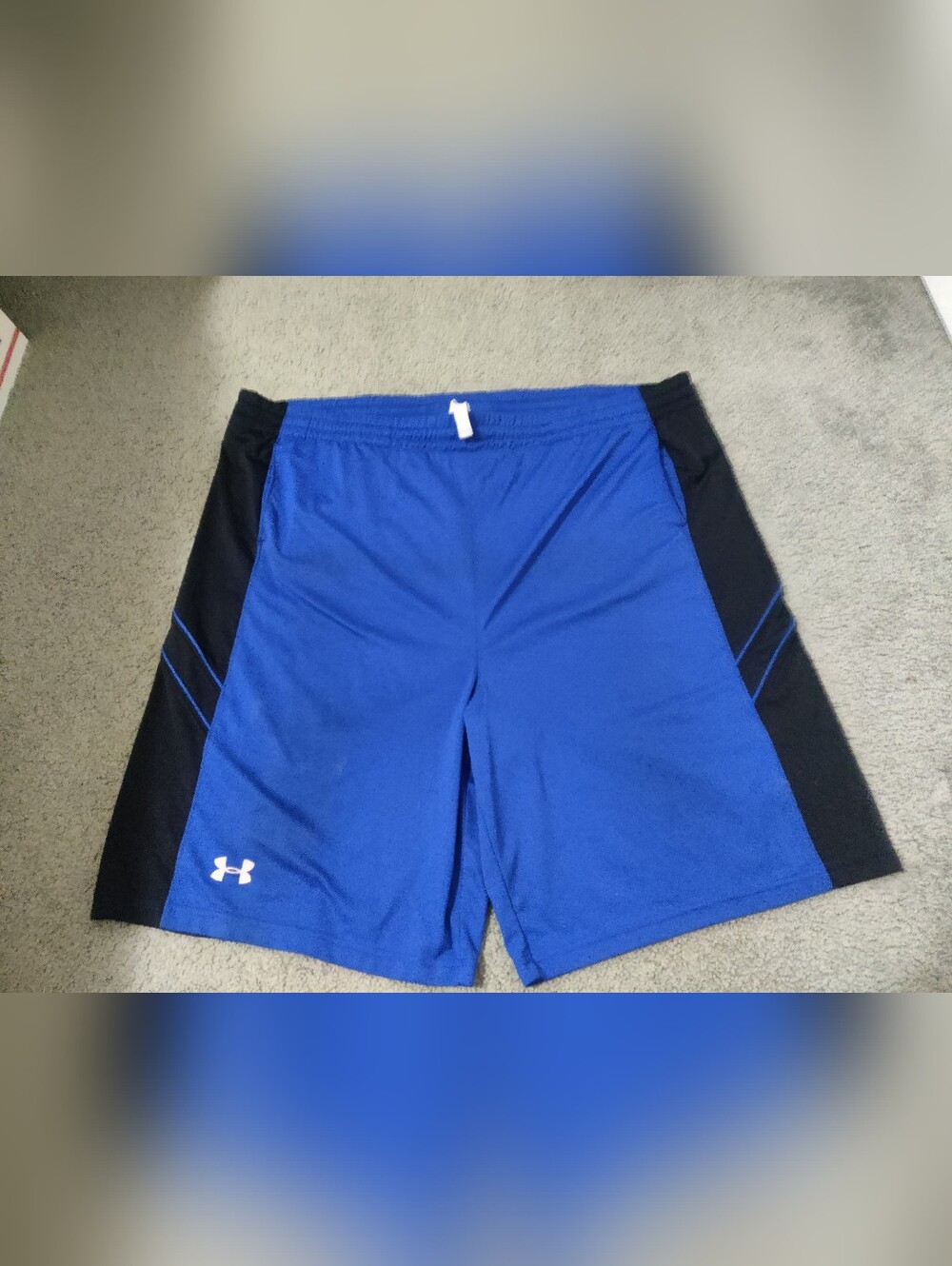Under Armour Blue and Black Men's Athletic Shorts